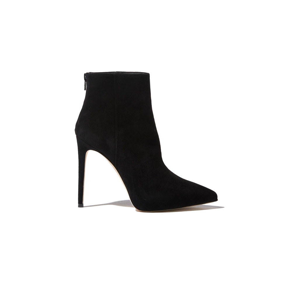NWOB Scarosso x Brian Atwood Fabi Suede Ankle Boot Point Toe Slim Heel Z…